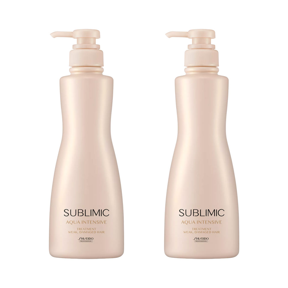 2個セット 資生堂プロフェッショナル サブリミック アクアインテンシブ トリートメント（W）500g 弱った髪用