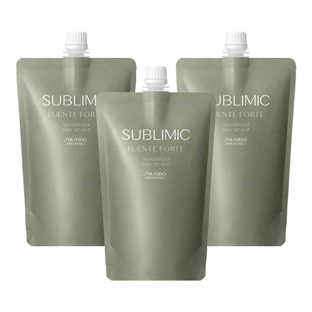 3個セット 資生堂プロフェッショナル サブリミック フェンテフォルテ シャンプー DS 450ml ドライスカルプ用 詰め替え用 レフィル 詰替え用