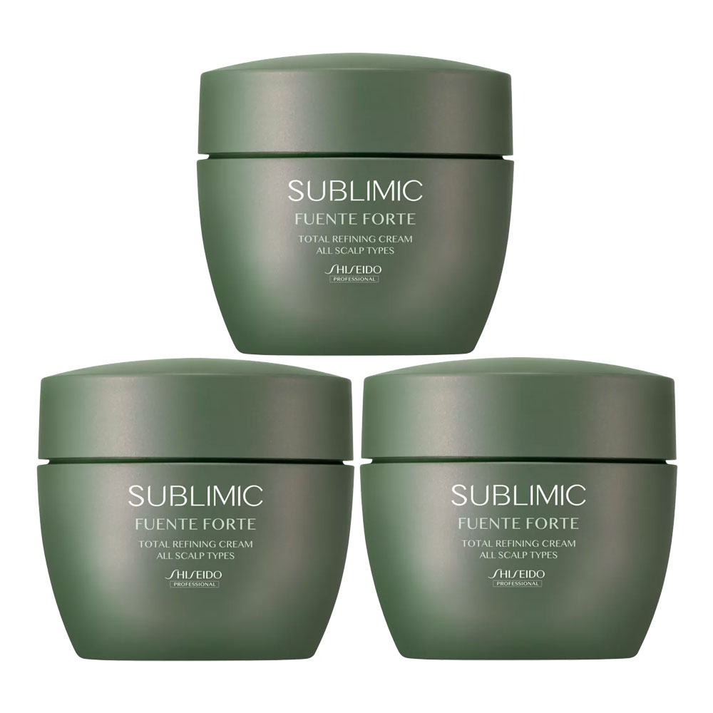 3個セット 資生堂 サブリミック フェンテフォルテ トータルリファイニングクリーム 200g リラックス 頭皮用 マッサージクリーム クレンジング ヘアトリートメント 国内正規品