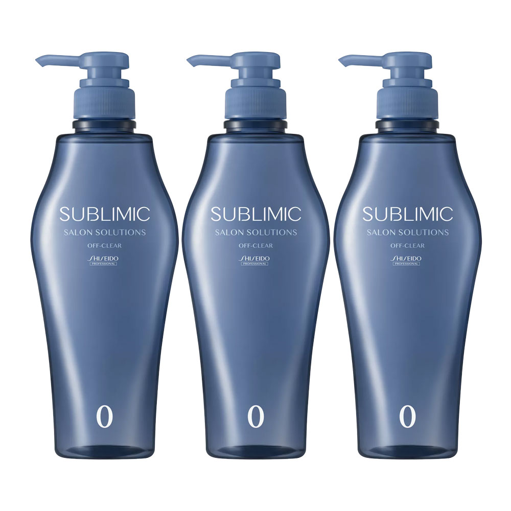 3個セット 資生堂プロフェッショナル サブリミック サロンソリューション オフ・クリア 500ml シャンプー