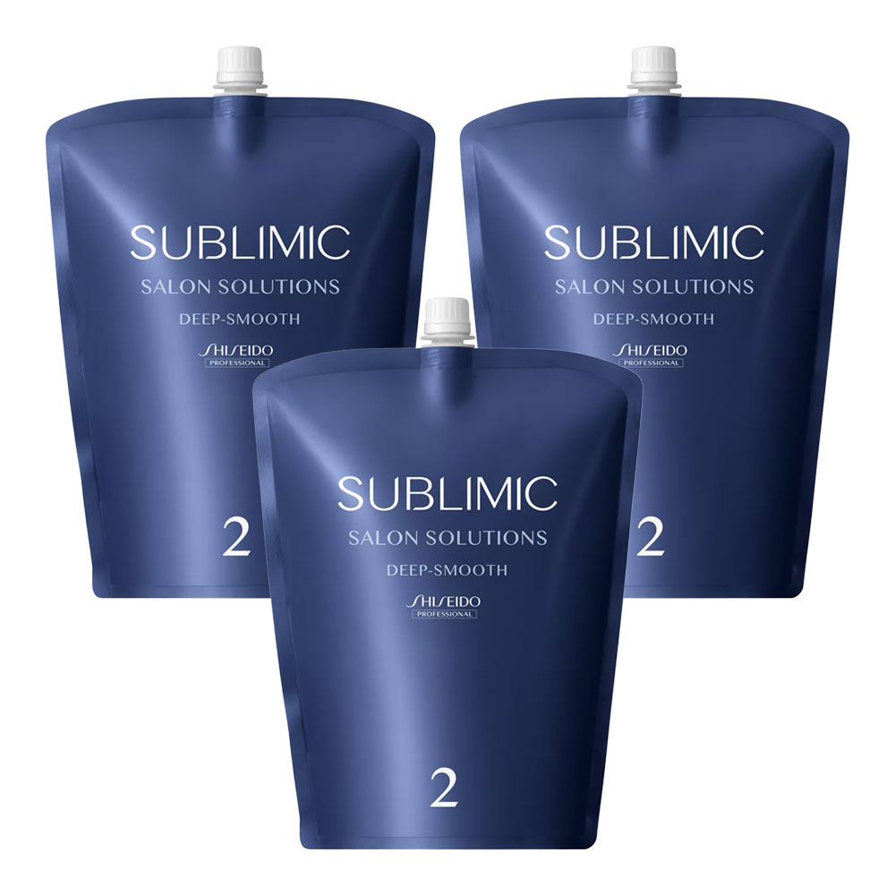 3個セット 資生堂プロフェッショナル サブリミック サロンソリューション ディープ・スムース 1800g 詰替え ヘアトリートメント