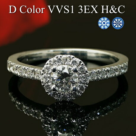   DJ[ VVS1 3EX HC 0.2ct v`i Pt900 Pt950  Ch O 0.4ct  Ό Ӓ菑t  ChO Diamond Ring   d˂Â O H&C n[gL[sbh