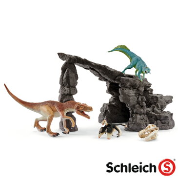 【おまけ付き オリジナルシール】schleich シュライヒ 恐竜 フィギュア 恐竜たちの洞窟プレイセット【023118】【ごっこ遊び】【kd】