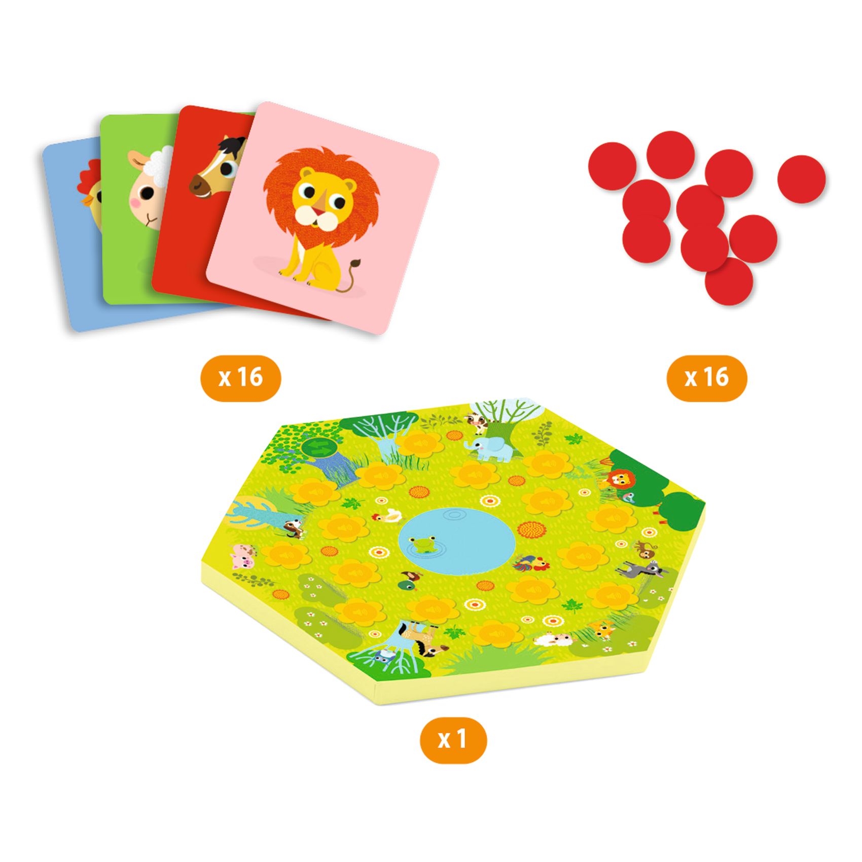 【クーポン配布中】クリスマス カードゲーム ボードゲーム 音の出るおもちゃ 動物 感覚ゲーム 知育玩具 知育おもちゃ 3歳 4歳 5歳 6歳 |DJECO ジェコ メモ ムー| 3