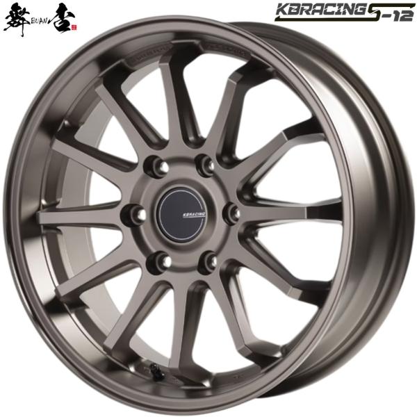樂天商城 - 舞杏 BUAN JAPAN（カズキオート）KB RACING S-12【ケービーレーシング S-12】18x6.5 +38 6H/139.7 セミグロスブロンズ（SGBR）x4本