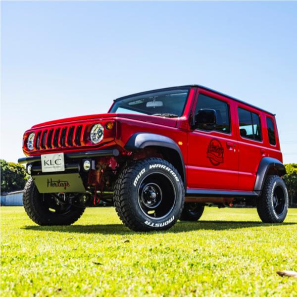KLC【ケーエルシー】Wide Wheel（ワイドホイール） 16x8.0 -20 5H/139.7 セミグロスブラック（BK）x4本　※スチール製　JB74Wシエラ/JC74Wノマド 3