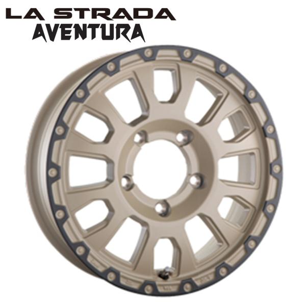LA-STRADA AVENTURA (ラ ストラーダ アヴェンチュラ) 16 x 5.5 +22 5H/139.7 SDAR (ソリッドデザート) 108.1φ x 4本　※スズキ ジムニー
