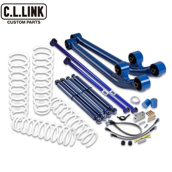C.L.LINK【シーエルリンク】3インチリフトアップキット デラックス(DXキット) KYBショック仕様 ブルーラテラルロッド JB64W/JB74W
