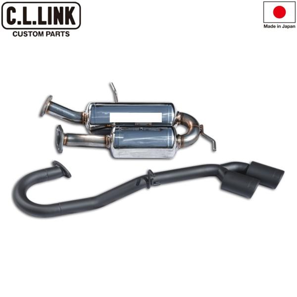 C.L.LINK/シーエルリンク【CL LINK】サイドダッシングマフラー マットブラック（サイド2本出し）ジムニー JB64W ※車検対応品 ※日本製