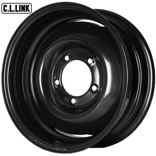 楽天MB Car-PartsC.L.LINK/シーエルリンク【オールドスタイルスチールホイール】16x6.0 −5 5H/139.7 ブラック（BK）x4本 ※ジムニー シエラ専用 スチール製