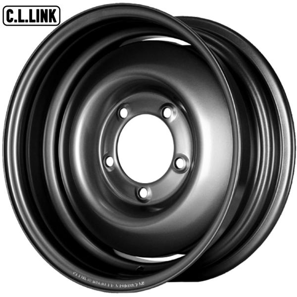 C.L.LINK/シーエルリンク【オールドスタイルスチールホイール】16x6.0 −5 5H/139.7 ガンメタ（GM）x5本 ※ジムニー シエラ専用 スチール製