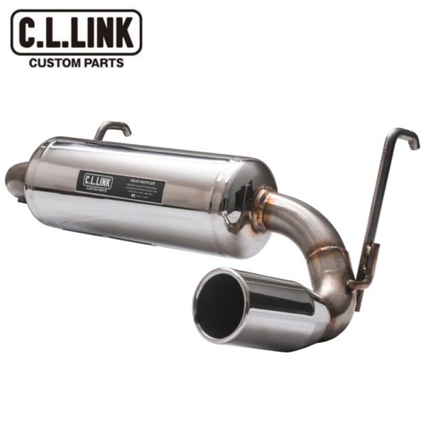 C.L.LINK/シーエルリンク【CL LINK】リアマフラー タイプ1 シングル出し ステンレス ジムニー/ジムニーシエラ JB64W/JB74W用 純正バンパー用 ※車検対応品