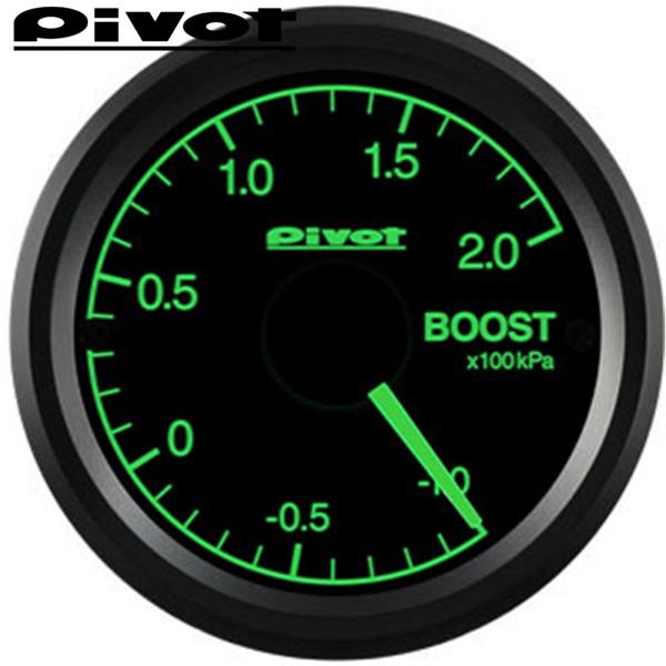 PIVOT【ピボット】 GT GAUGE-52 ブースト計（GSB-5G）センサータイプ 緑照明 Φ52