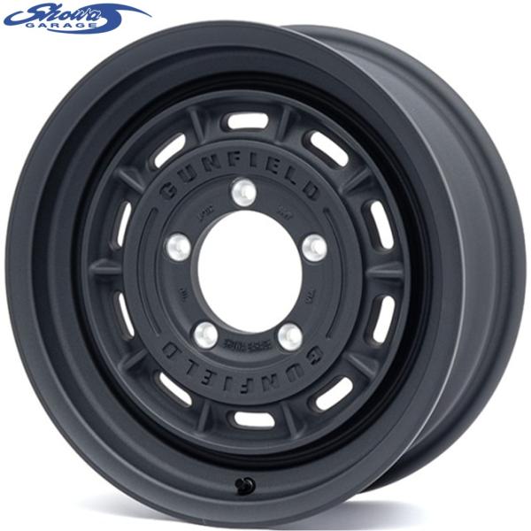 showaGARAGE【ショウワガレージ】GUNFIELD（ガンフィールド）16x5.5 +20 5H/139.7 サンドブラック（W00210）x4本　※ジムニー JB64W/JB23W