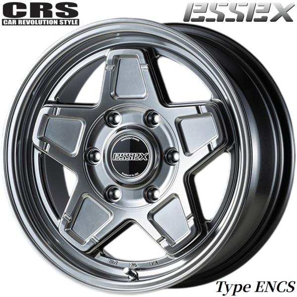 CRS エセックス【ESSEX】ENCS 1ピース 16x6.5 +48 6H/139.7 ハイパーグロス（HG）x4本　E26系キャラバン/NV350