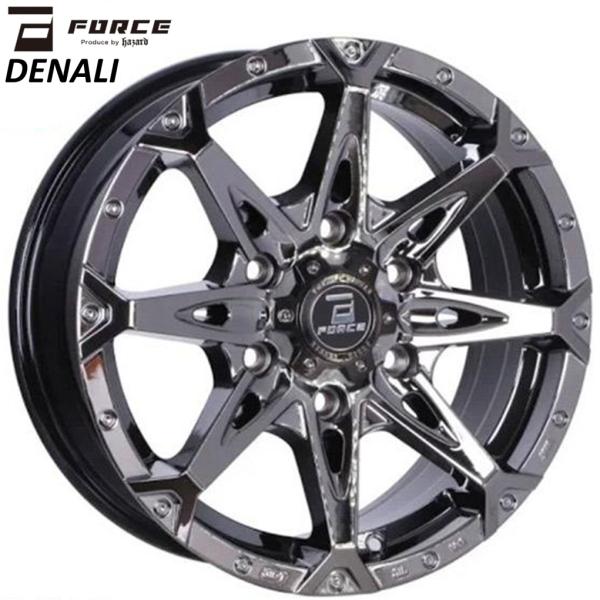 Rakuten - フォース【FORCE】デナリ（DENALI）16x6.5 +38 6H/139.7 スーパーブラックコート（SBC）x4本
