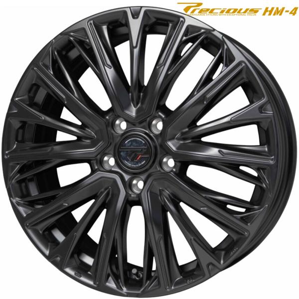 Rakuten - ホットスタッフ（プレシャス HM-4）18x7.0 +48 5H/114.3 セミグロスブラック（GB） HM4-05 x4本