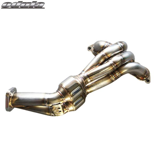 odula【オーデュラ】 レーシングヘッダー（ND057） ※車検対応品 適合車種情報 ロードスター 型式 5BA-ND5RC 6MT車 ※適合型式にご注意して下さい。 ■材質：SUS304 ■仕様：パイプ42.7Φ、4-2-1構造 ■触媒部：180cpsi×2（日本製）、耐熱温度1200℃ 4-2-1構造・完全等長42.7Φで製作し、キャタライザーを高効率な180セルを2個使用することにより、排気効率を上げ、パワーアップを実現し、レーシングなサウンドへと変化します。 また、同メーカーR-specマフラーとの組み合わせとでも、近接排気音に適合します。 ※注意事項 ご購入前に適合型式やミッション等を必ずご確認下さい。 ■ロードスター/ND/レーシングヘッダー■(ROADSTER(ND)Racing header)/エキゾーストマニホールド/エキマニ/エキパイ/タコ足