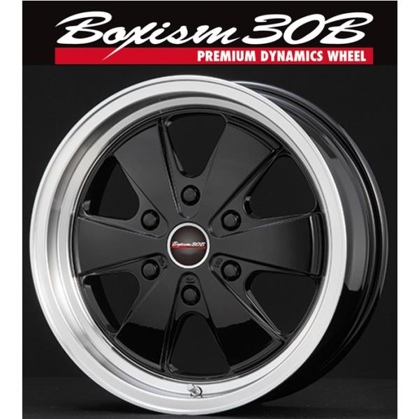 【ボクシースタイル】ボクシズム B30 17x6.5 ＋48 6H/139.7 ブラック（BK）x4本セット
