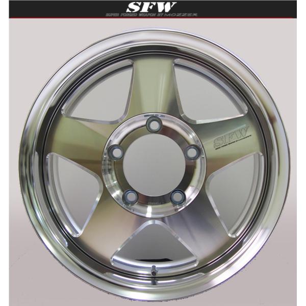 EMC【MOZZER】SFW SJ-I（SJ-1）16x5.5J ＋22/＋17/＋10 5H/139.7 単品x1本 マシーン（日本製）