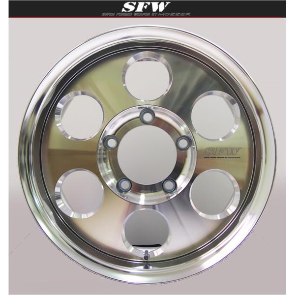 EMC【MOZZER】SFW SJ-XV(SJ-15)16x5.5J +22/+17/+10 5H/139.7 x4本セット マシーン(日本製)