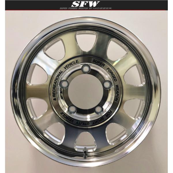 EMC【MOZZER】SFW SJ-II（SJ-2）16x5.5J ＋22/＋17/＋10 5H/139.7 x4本セット マシーン（日本製）