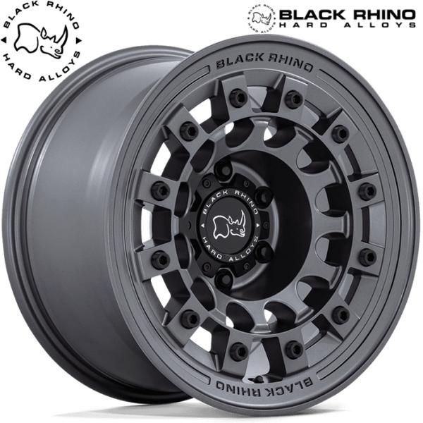 ★数量限定★ Black Rhino【ブラックライノ】FUJI（フジ）17x9.0 -12 5H/127 マットガンメタx4本