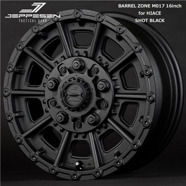 Rakuten - TUS JAPAN JEPPESEN【ジェップセン 】BARREL ZONE（バレルゾーン）M017 16x6.5 ＋38 6H/139.7 ショットブラック（SB） x4本セット