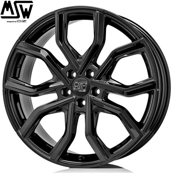 OZ【MSW41T】テスラ モデルX Xプレイド,X 専用 20x9.0 ＋35 / 20x10.0 ＋35 5H/120 グロスブラック（GBK）x計4本