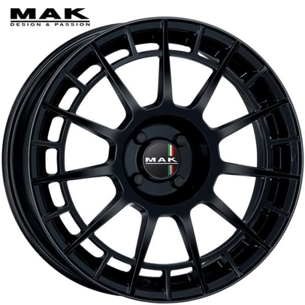 Rakuten - 【MAK】ENTITY（マック エンティティー）17x7.0 +35 4H/98 グロスブラック（GB）x4本　ハブ58.1 (専用) ABARTH 500/500e/595/695