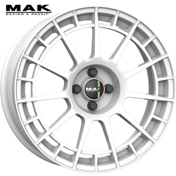 ENTITY（マック エンティティー）17x7.0 +35 4H/98 グロスホワイト（GW）x4本　ハブ58.1 (専用) ABARTH 500/500e/595/695