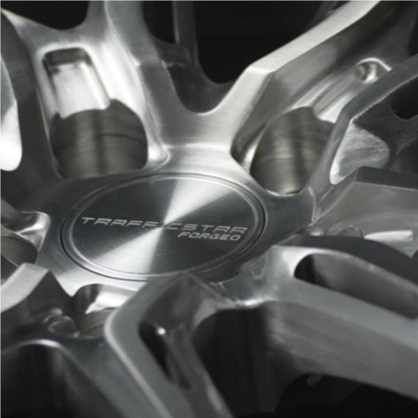 HOTSTUFF【トラフィックスター】TFS-02 19x8.0 ＋42 5H/114.3 ブラッシュド（BRS）x4本　※7