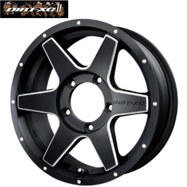 BSJ WHEELS DIRT-XCII（BSJ ホイールズ DIRT-XC2）【ダート XC2】 15x5.5 +5 5/139.7 マットブラックミーリング（MBM）x4本セット