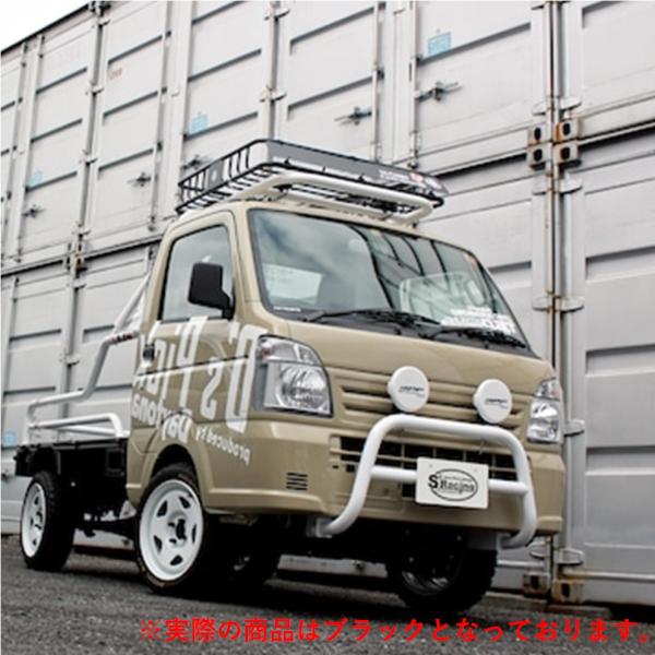 【S2レーシング】エスツーレーシング バンパーガード ブラック キャリイ/キャリー/キャリィDA16T用 ※個..