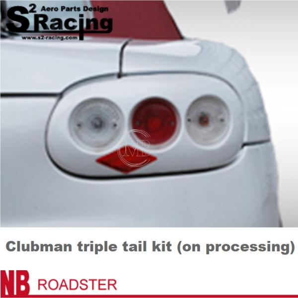 Rakuten - 【S2レーシング】NB ロードスター【Club Man Triple tail lamp】クラブマン 3連 トリプルテールランプ＋専用配線キット（未塗装）※要加工必須