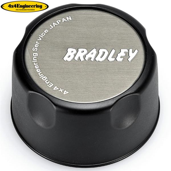 【4x4エンジニアリング】ブラッドレーV センターキャップ 艶消しブラック 高さ43mm 4個セット（GEN-038）16x7.0 +29 5H/114.3