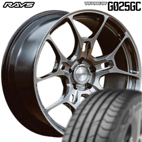 Rakuten - ★数量限定★ レイズ【VOLKRACING】ボルクレーシング G025GC 22x9.0 +45 5/120 シャイニングライトメタル（SI）x4本 ●厳選国産タイヤ● 255/30R22