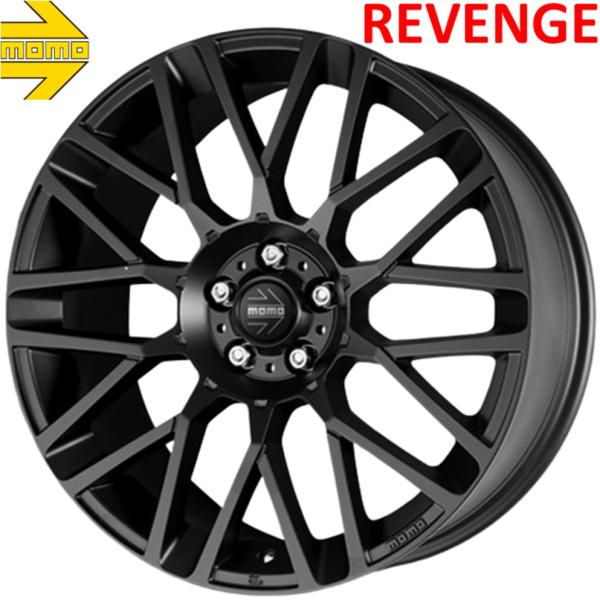 Rakuten - 【MOMO REVENGE】モモ リベンジ 17x7.0 +35 8H (4H/100&4H/108) マットブラック（MBK）x4本　※8穴マルチ仕様