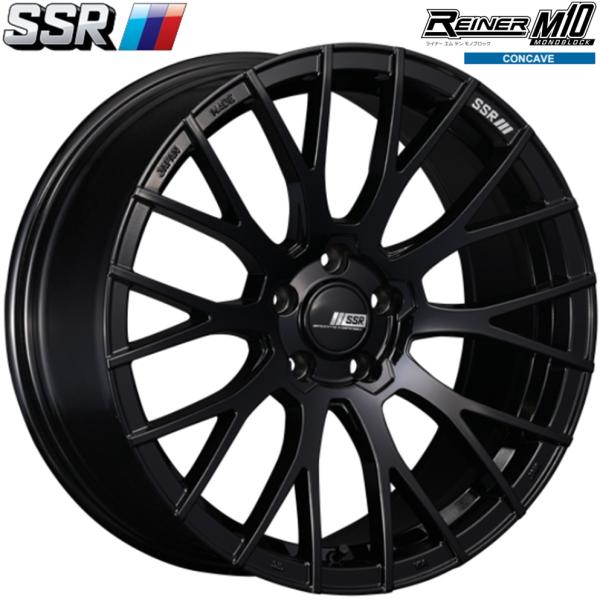 SSR REINER M10 MONOBLOCK【ライナー M10 モノブロック】18x9.5 ＋40 5H/114.3 グロスブラック（GB）x2本　※コンケイブフェイス