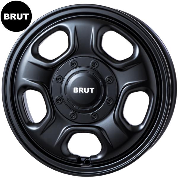 樂天商城 - BRUT【ブルート】BR-33 14x4.5 +43 5H/114.3 ミリタリーブラック（MLB）x4本　※タウンエース専用