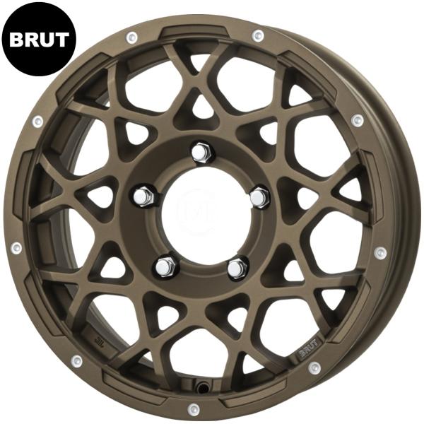 BRUT【ブルート】BR-55 16x5.5 +20 5H/139.7 デザートブロンズ（DB）x4本　※JB23/JB64ジムニー用