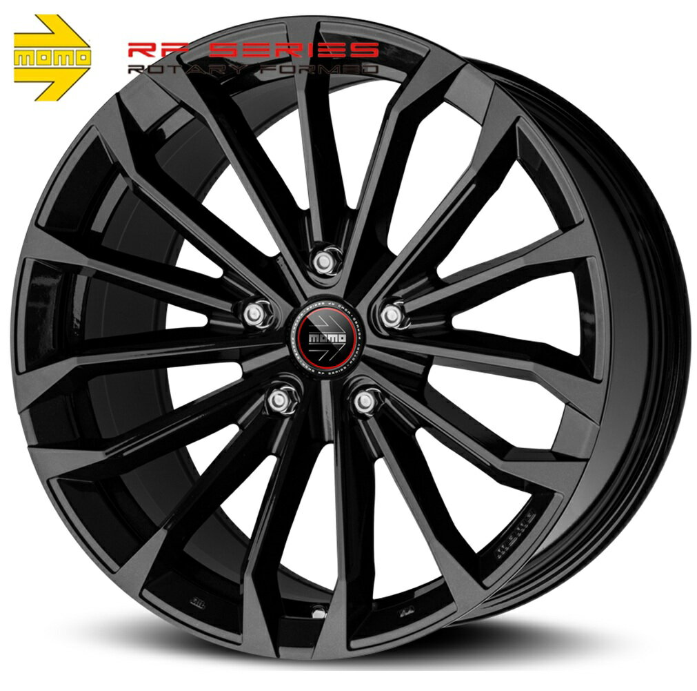 Rakuten - 【MOMO】モモ RF-03 (アールエフ ゼロスリー) 19x9.0 +38 5H/114.3 スターダストグロッシーブラック (SGB) × 1本