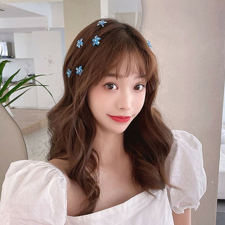 BACKYARD FAMILY インテリアタウンのミニヘアクリップ ヘアアクセサリー 10個入り レディース キッズ ミニバンス 小さめ 花 フラワー かわいい 髪留め 髪飾り まとめ髪 ヘアアレンジ｜アングル3