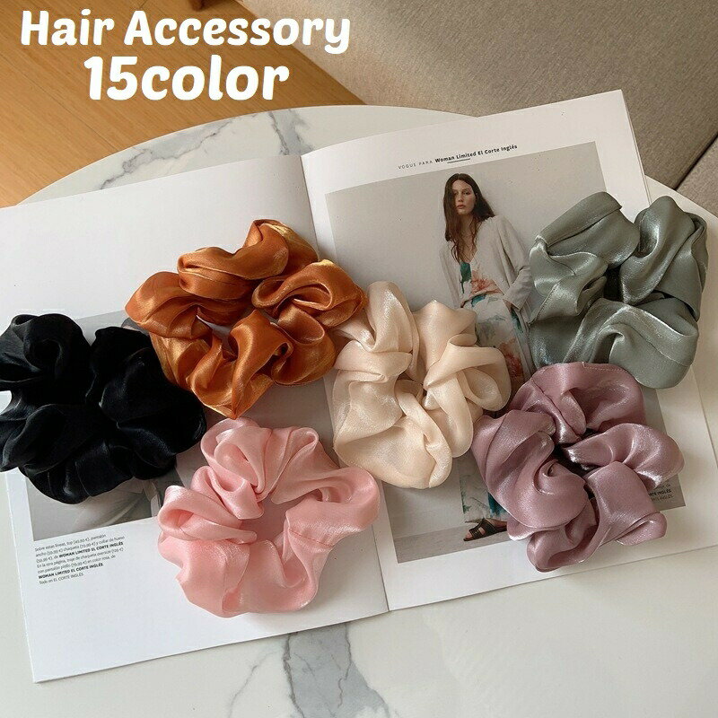 シュシュ ヘアゴム レディース 女性 ヘアアクセサリー 髪飾り 髪留め まとめ髪 ラ...