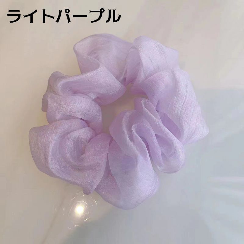 シュシュ ヘアゴム レディース ヘアアクセサリー 髪飾り 髪留め まとめ髪 透け感 ...