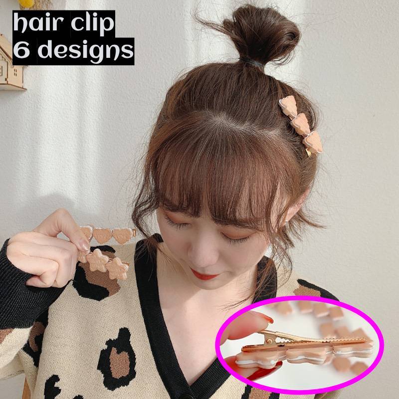 ヘアクリップ ヘアアクセサリー レディース 女性 髪飾り 髪留め お菓子型 クッキー型 クチバシクリップ ヘアアレンジ おしゃれ 可愛い