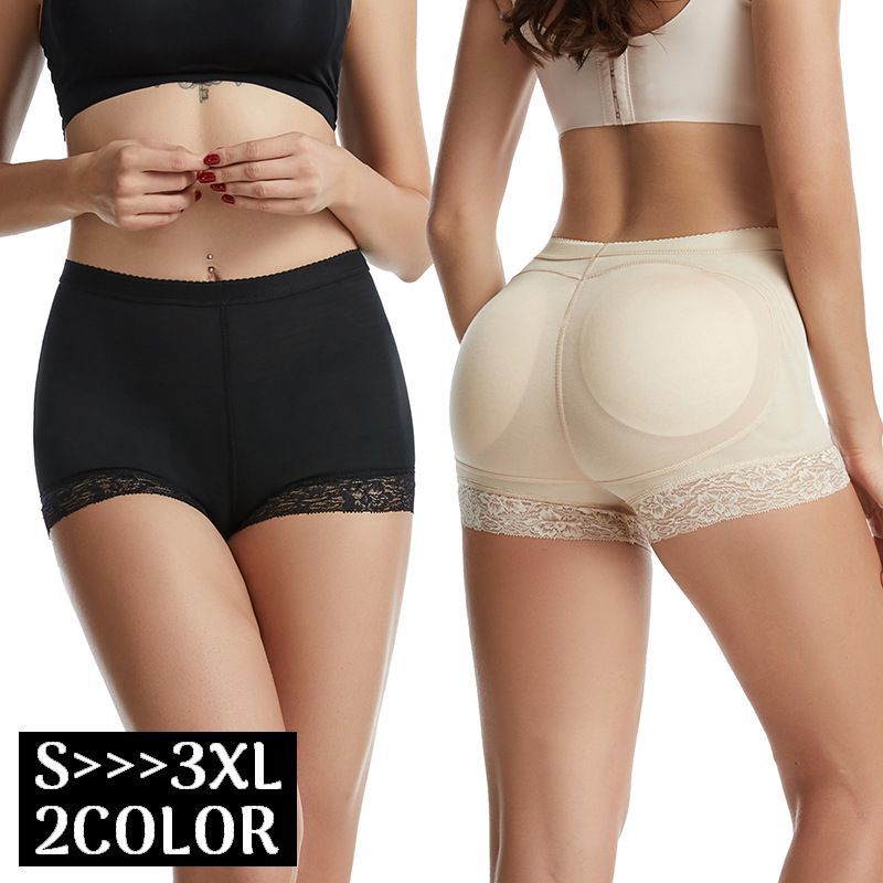 ヒップパッドでドレス着用時のヒップメイクにも♪伸縮性&amp;通気性バッチリ！無地のボクサーパンツ型ヒップアップショーツです。気になるお尻をサポート！美尻メイクの優秀アイテム◎ 【サイズについて】画像をご参照ください。 【カラーについて】生産ロットにより柄の出方や色の濃淡が異なる場合がございます。お使いのモニターや撮影時の光の加減などにより画像と実際の商品のカラーが異なる場合もございます。予告なしにカラーやデザインなどの変更がある場合もございます。 【素材について】86%ナイロン14%ポリウレタン 【補足説明】※商品の性質上、手洗いでのお洗濯をお勧めしております。※色落ちする場合がございます。手洗い後、ご着用くださいますようお願い致します。