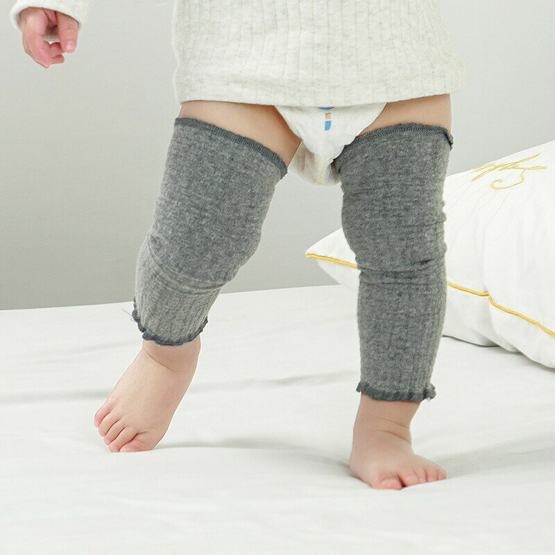 BACKYARD FAMILY インテリアタウンのひざ当て キッズ ベビー ジュニア 膝当て ニーパッド けが防止 レッグウォーマー かわいい 無地 シンプル 子供用 女の子 男の子｜アングル2