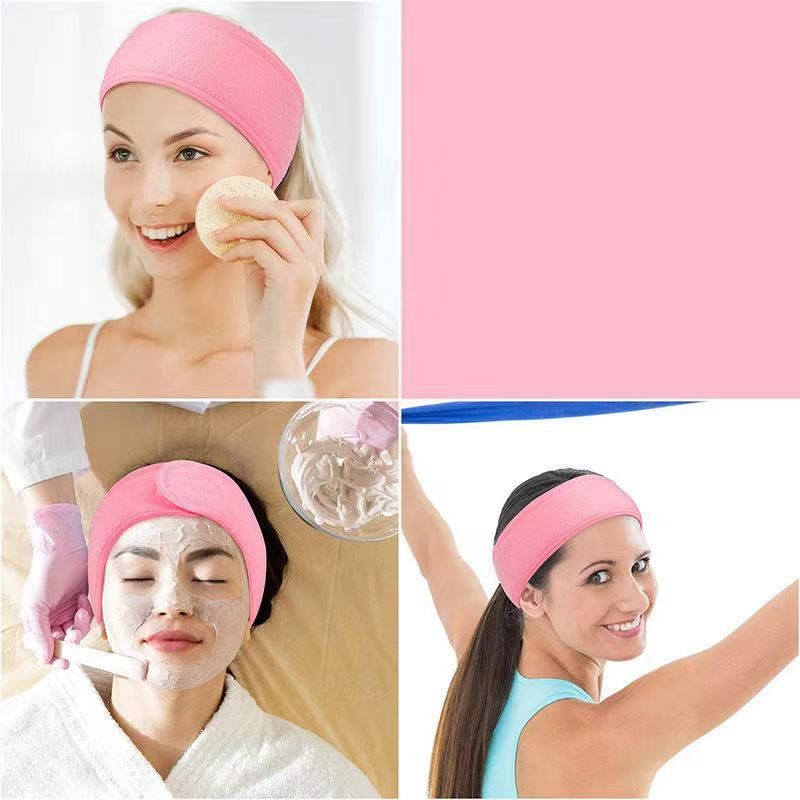 ヘアバンド ヘッドバンド 洗面用 洗顔用 マジック テープ 無地 シンプル メイク スキンケア お風呂 まとめ髪 レディース 女 moccasin-10418219 BACKYARD FAMILY インテリアタウン サンプル画像3