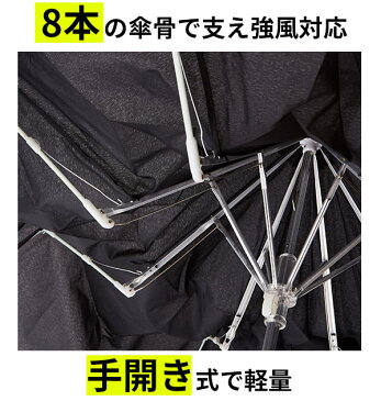 【お買物マラソンMAX44倍】折りたたみ傘 60cm ATTAIN アテイン 楽天 軽い 軽量 メンズ 男性 紳士 強風対応 耐風 丈夫 折り畳み傘 60センチ 大きい 大判 BIGサイズ 大きめ 手開き 手動 8本骨 通勤 ビジネス 無地 シンプル